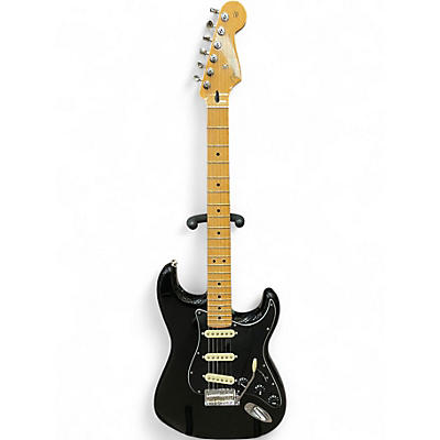 Used Fender American Standard Stratocaster Black Solid Body Electric Guitar