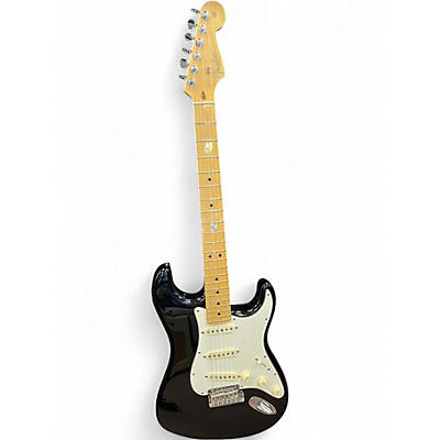 Used Fender American Standard Stratocaster Black Solid Body Electric Guitar