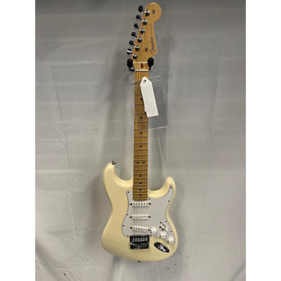 Fender Used Fender American Standard Stratocaster Evertune Olympic White Solid Body Electric Guitar