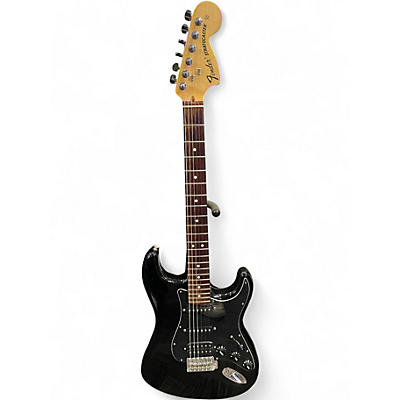 Used Fender American Standard Stratocaster HSS Black Solid Body Electric Guitar