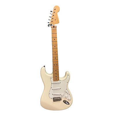 Fender Used Fender American Standard Stratocaster HSS Olympic White Solid Body Electric Guitar