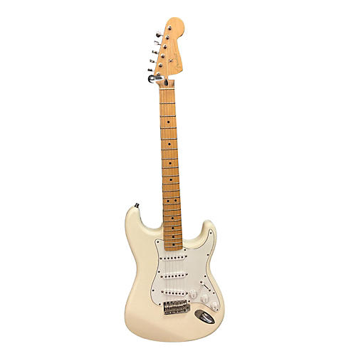 Fender Used Fender American Standard Stratocaster HSS Olympic White Solid Body Electric Guitar Olympic White