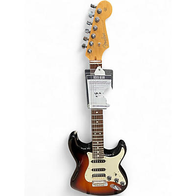 Used Fender American Standard Stratocaster HSS Shawbucker 3 Color Sunburst Solid Body Electric Guitar