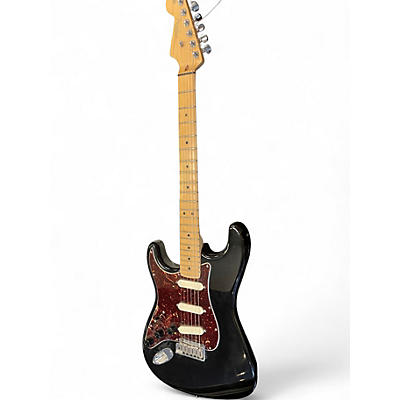 Used Fender American Standard Stratocaster LH Black Solid Body Electric Guitar