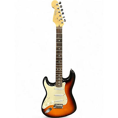 Used Fender American Standard Stratocaster Left Handed 2 Color Sunburst Electric Guitar