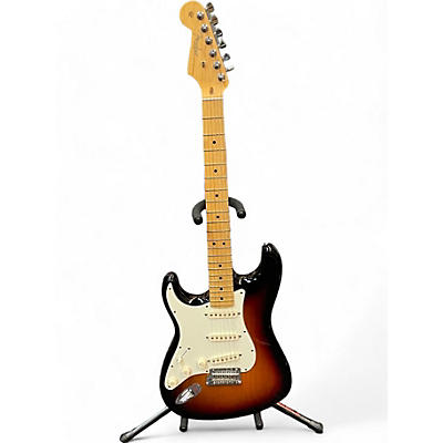 Fender Used Fender American Standard Stratocaster Left Handed 3 Tone Sunburst Electric Guitar