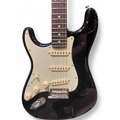 Used Fender American Standard Stratocaster Left Handed Black Electric Guitar