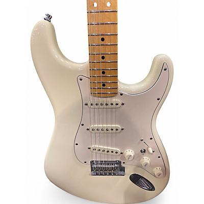 Used Fender American Standard Stratocaster Olympic White Solid Body Electric Guitar