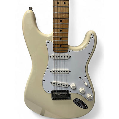 Used Fender American Standard Stratocaster Olympic White Solid Body Electric Guitar
