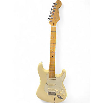 Used Fender American Standard Stratocaster Olympic White Solid Body Electric Guitar