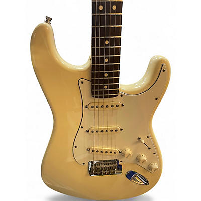 Used Fender American Standard Stratocaster Olympic White Solid Body Electric Guitar