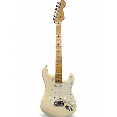 Used Fender American Standard Stratocaster Olympic White Solid Body Electric Guitar