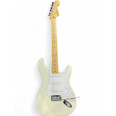 Used Fender American Standard Stratocaster Olympic White Solid Body Electric Guitar