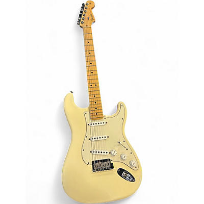 Used Fender American Standard Stratocaster Olympic White Solid Body Electric Guitar