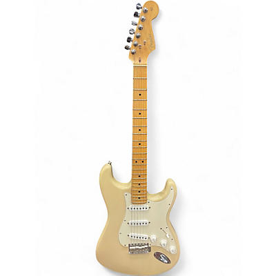Used Fender American Standard Stratocaster SSS Vintage White Solid Body Electric Guitar