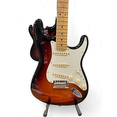 Used Fender American Standard Stratocaster Sunburst Solid Body Electric Guitar