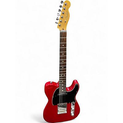 Used Fender American Standard Telecaster Crimson Red Trans Solid Body Electric Guitar