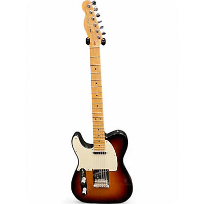 Used Fender American Standard Telecaster Left Handed 3 Color Sunburst Electric Guitar