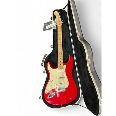 Used Fender American Stratocaster Lipstick Red Solid Body Electric Guitar