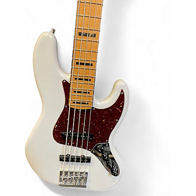 Used Fender American Ultra II Jazz Bass V WHITE Electric Bass Guitar