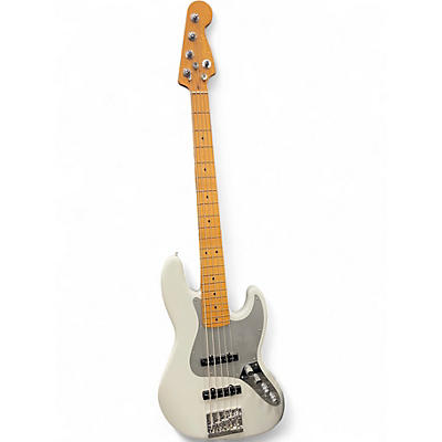 Used Fender American Ultra II Jazz bass V Arctic White Electric Bass Guitar