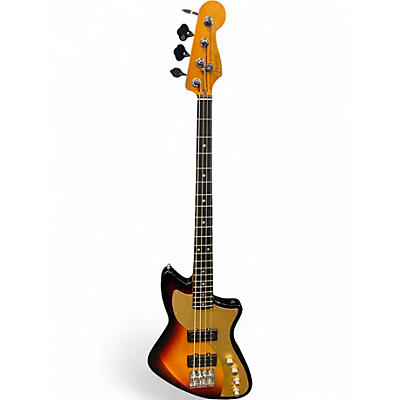 Used Fender American Ultra II Meteora Bass 2 Tone Sunburst Electric Bass Guitar
