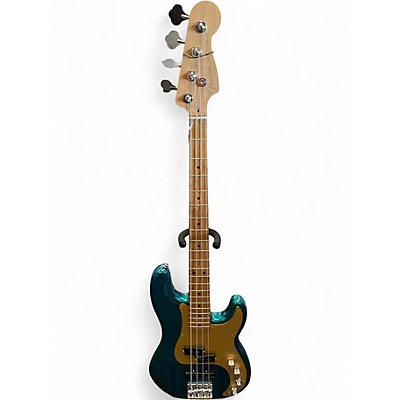 Used Fender American Ultra II PJ Bass Blue Electric Bass Guitar