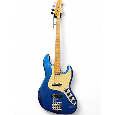 Used Fender American Ultra Jazz Bass Blue Electric Bass Guitar