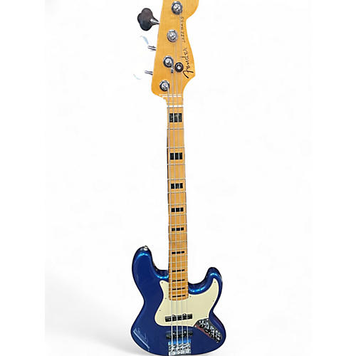 Used Fender American Ultra Jazz Bass Blue Electric Bass Guitar Blue