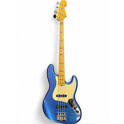 Used Fender American Ultra Jazz Bass COBRA BLUE Electric Bass Guitar