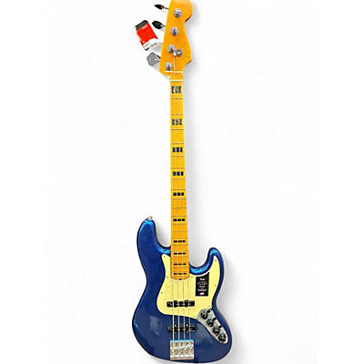Used Fender American Ultra Jazz Bass COBRA BLUE Electric Bass Guitar