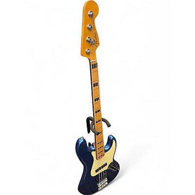 Used Fender American Ultra Jazz Bass COBRA BLUE Electric Bass Guitar