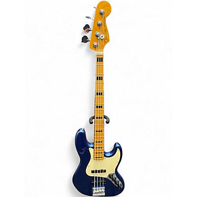 Used Fender American Ultra Jazz Bass Cobra Blue Electric Bass Guitar