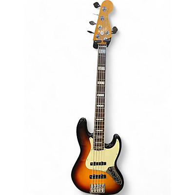 Fender Used Fender American Ultra Jazz Bass V 3 Tone Sunburst Electric Bass Guitar