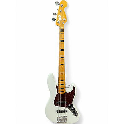 Used Fender American Ultra Jazz Bass V ARCTIC PEARL Electric Bass Guitar