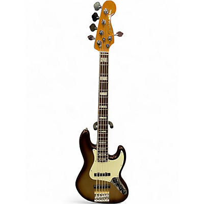 Used Fender American Ultra Jazz Bass V Mocha Electric Bass Guitar