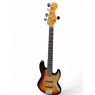 Used Fender American Ultra Jazz Bass V Vintage Sunburst Electric Bass Guitar