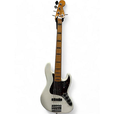 Fender Used Fender American Ultra Jazz Bass V White Electric Bass Guitar