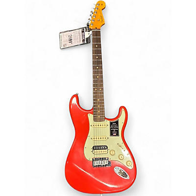 Used Fender American Ultra Luxe Stratocaster Fiesta Red Solid Body Electric Guitar