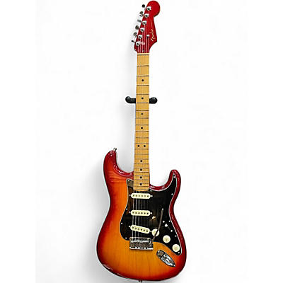 Used Fender American Ultra Luxe Stratocaster Plasma Red Burst Solid Body Electric Guitar