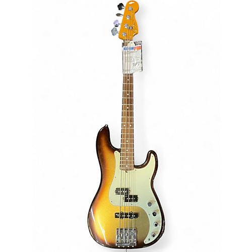 Used Fender American Ultra PJ Bass Sunburst Electric Bass Guitar Sunburst