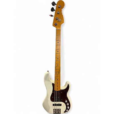 Used Fender American Ultra PJ White Sparkle Electric Bass Guitar