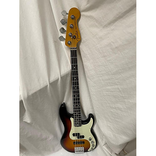 Used Fender American Ultra Precision Bass 2 Color Sunburst Electric Bass Guitar 2 Color Sunburst