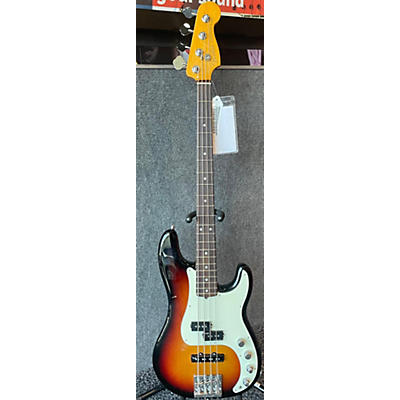 Fender Used Fender American Ultra Precision Bass 2 Tone Sunburst Electric Bass Guitar