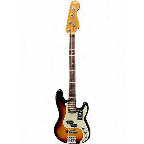 Used Fender American Ultra Precision Bass 3 Color Sunburst Electric Bass Guitar 3 Color Sunburst