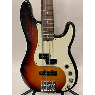 Fender Used Fender American Ultra Precision Bass 3 Tone Sunburst Electric Bass Guitar