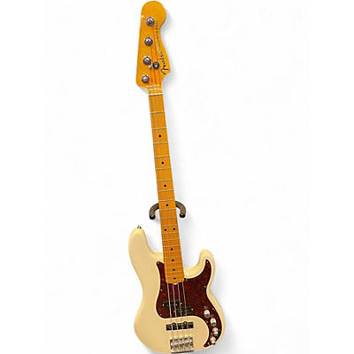Used Fender American Ultra Precision Bass Arctic White Electric Bass Guitar