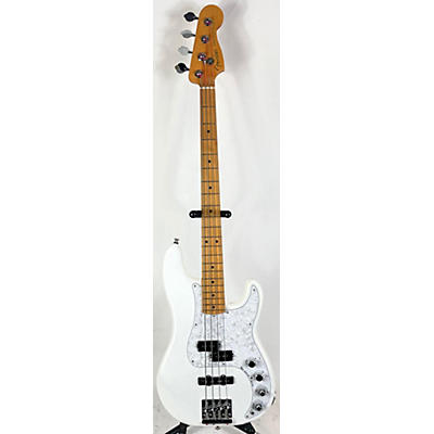 Fender Used Fender American Ultra Precision Bass Olympic Pearl Electric Bass Guitar