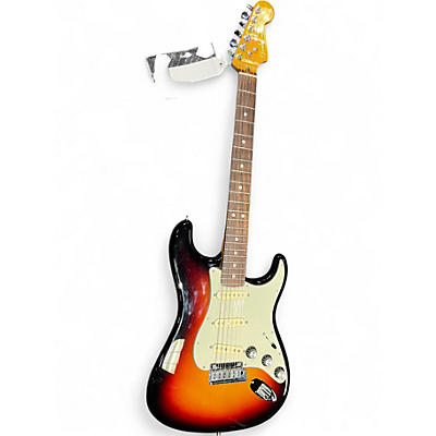 Used Fender American Ultra Stratocaster 3 Tone Sunburst Solid Body Electric Guitar