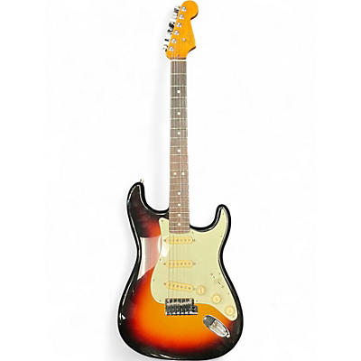 Used Fender American Ultra Stratocaster 3 Tone Sunburst Solid Body Electric Guitar